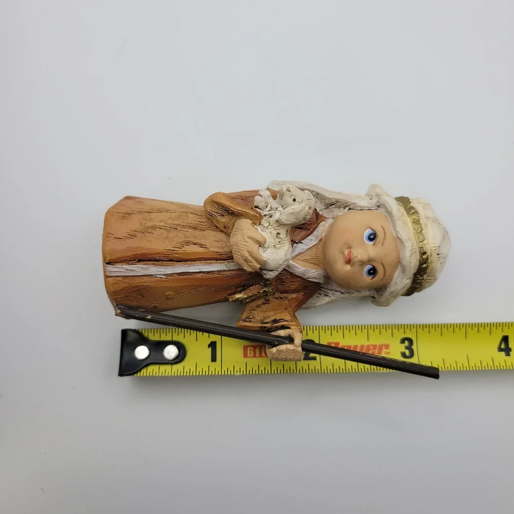 Small Nativity Shepherd‎ Angel Lamb Figurines Christmas Decor Set Replacement Pc